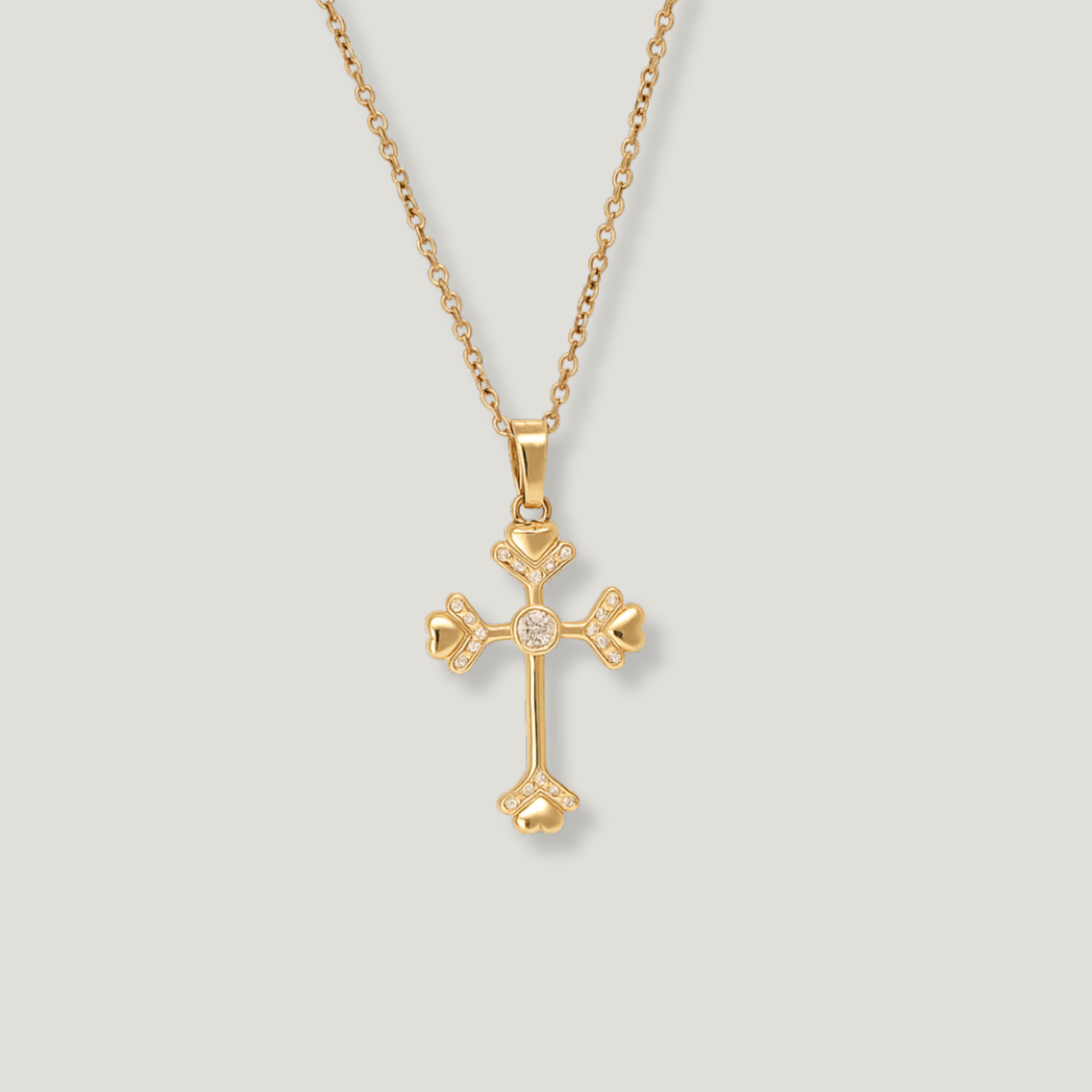 Collar cruz circones