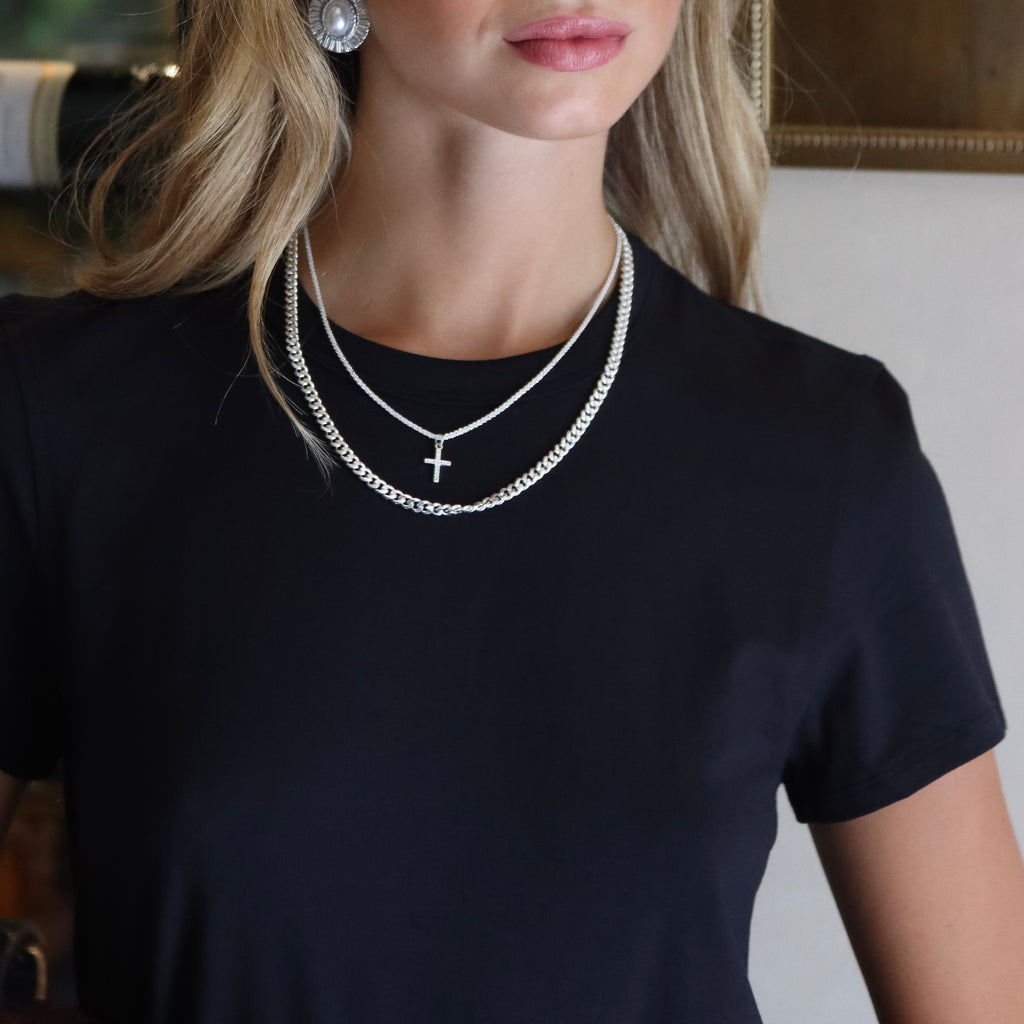 Collar Cruz Silver